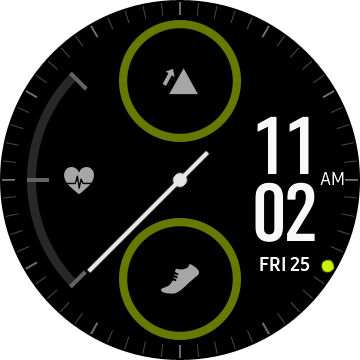 Esempio di quadrante di un orologio Samsung Galaxy