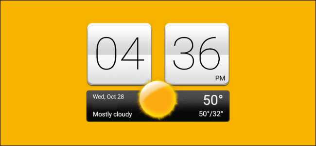 كيفية الحصول على HTC Sense Weather & Clock Widget على Android