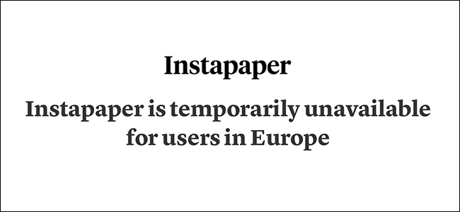Cách sử dụng Instapaper ở EU