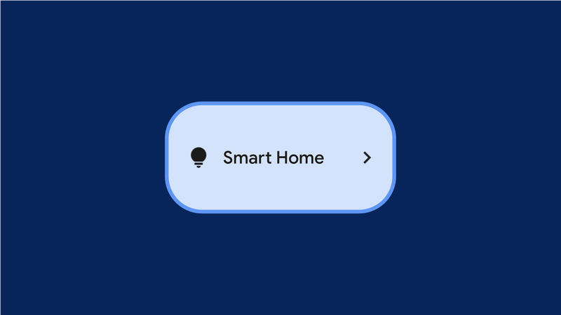 Android 12 Smart Home плочка.