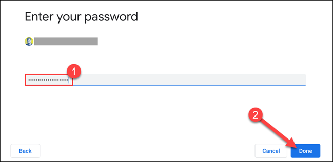 въведете парола за акаунт