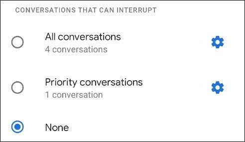 Konversationsoptionen