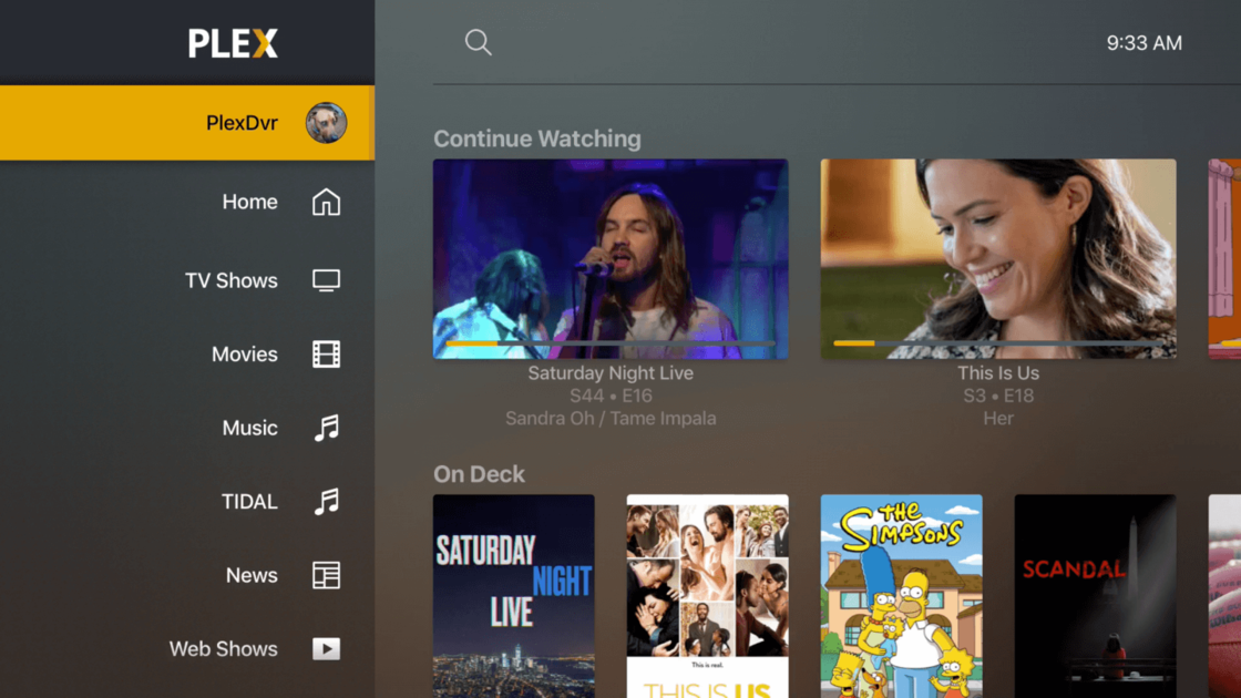 Plex tem uma interface nova e elegante no Roku e na Apple TV