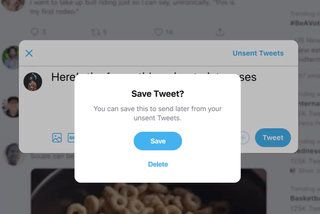Como salvar um rascunho de tweet e agendar um tweet no Twitter