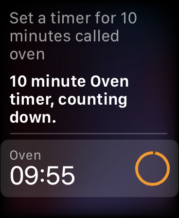 Προσθέστε χρονοδιακόπτη στο Apple Watch με το Siri