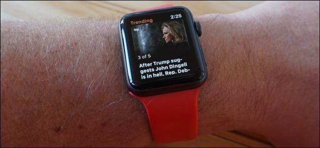 يعرض تطبيق الأخبار على Apple Watch قصة إخبارية