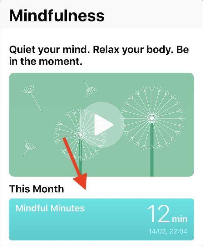 Trykk på Mindful Minutes