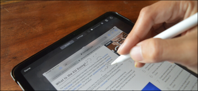 Cómo tomar y anotar capturas de pantalla en iPad usando Apple Pencil