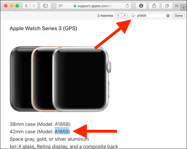 „Apple Watch“ identifikavimo puslapis