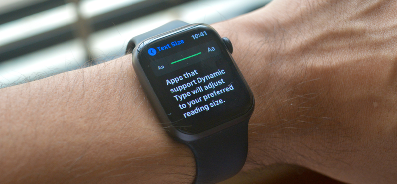Aumentare le dimensioni del testo su Apple Watch