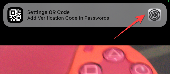 Pop-up zum Hinzufügen des gescannten Codes zu Ihren Passwörtern.