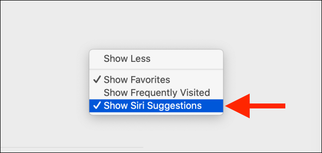 قم بإلغاء تحديد خيار إظهار اقتراحات Siri على نظام Mac