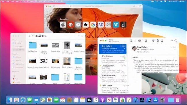 macOS 11 lielas virsmas interfeiss
