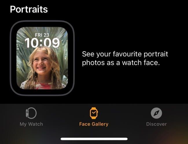 Apple Watch Portraits Zifferblatt
