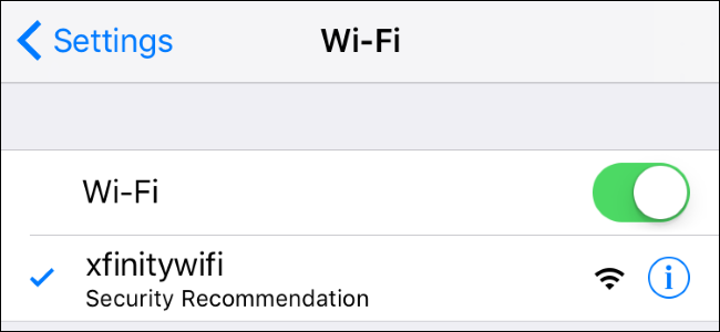 Γιατί το iPhone μου εμφανίζει σύσταση ασφάλειας για ένα δίκτυο Wi-Fi;