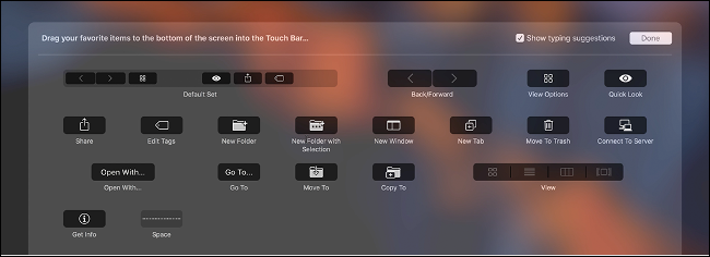 تخصيص MacBook Pro باستخدام TouchBar