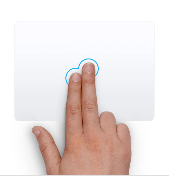Kako narediti desni klik na sledilno ploščico MacBook ali sledilno ploščico Magic