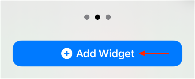 Tippen Sie auf Widget hinzufügen für das Widget für mittlere Verknüpfungen