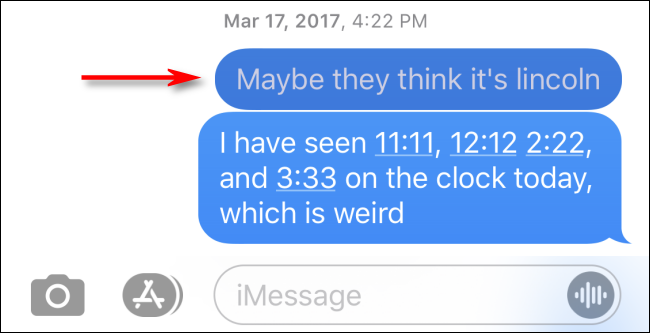 Rezultat pretraživanja vidljiv u razgovoru u Porukama za iPhone
