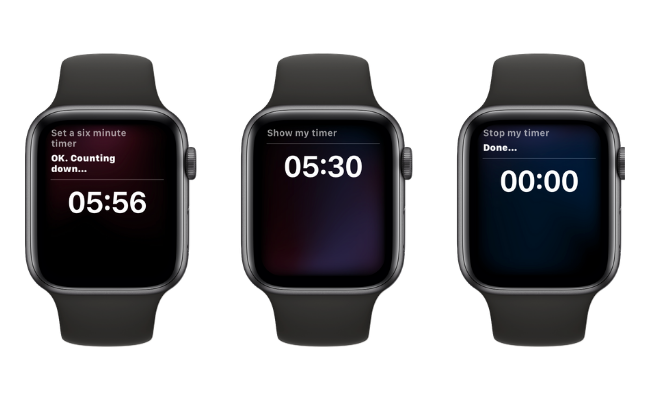 Sử dụng Siri để đặt hẹn giờ trên Apple Watch