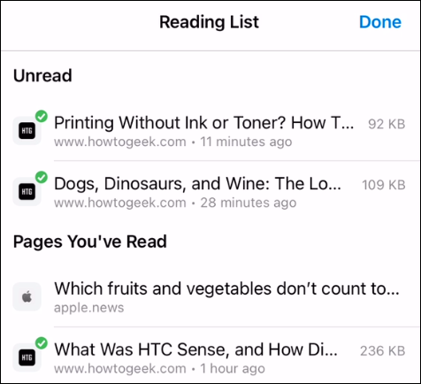 Diseño de lista de lectura