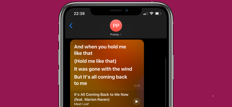 Kā koplietot dziesmu vārdus no Apple Music iPhone vai iPad