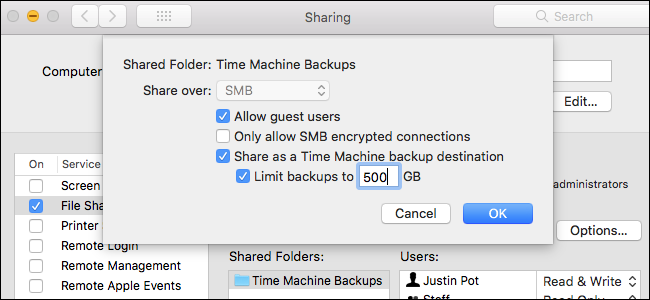 So richten Sie Ihren Mac als vernetztes Time Machine-Laufwerk ein