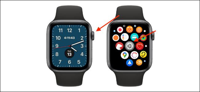 Отворете приложението Настройки на Apple Watch
