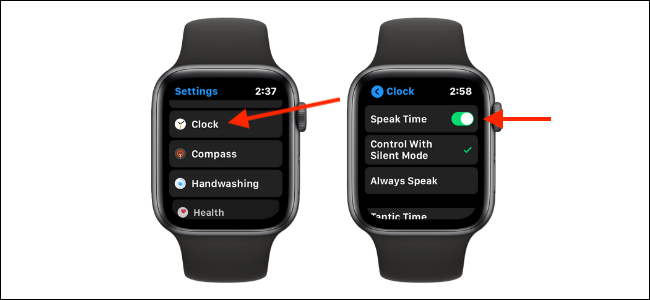 Деактивирайте функцията за време за говорене на Apple Watch