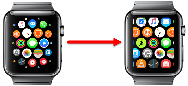 Kā padarīt lietotņu ikonas Apple Watch sākuma ekrānā vienāda izmēra