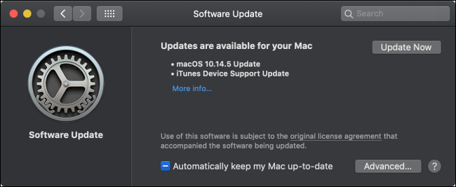 قم بتثبيت تحديثات macOS