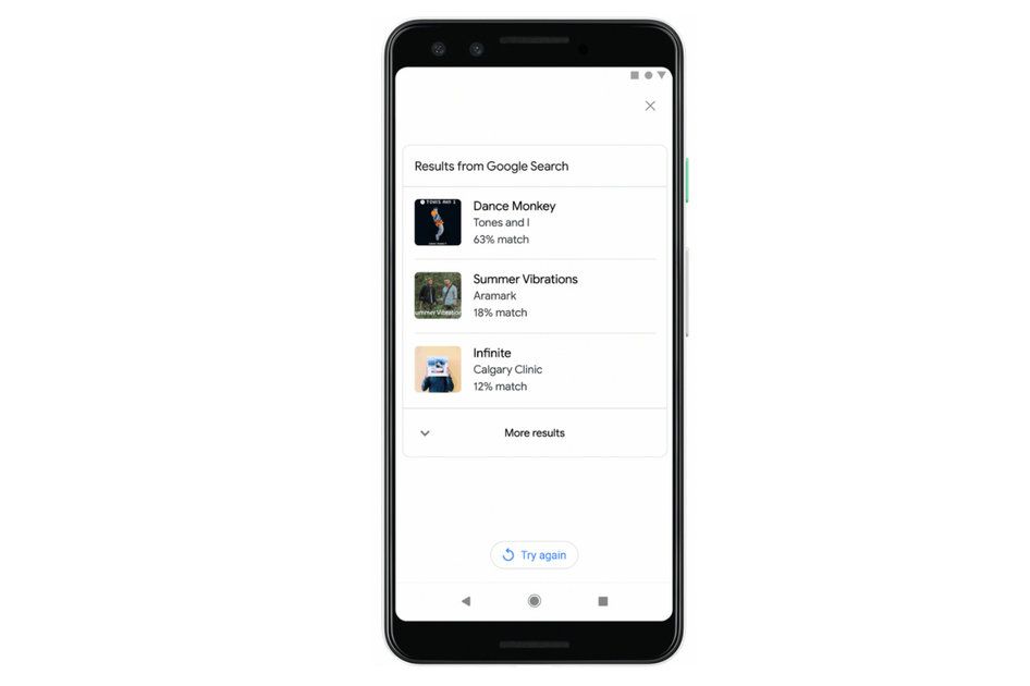 O novo recurso de pesquisa buzz do Google permite que você encontre a música que deseja ouvir.