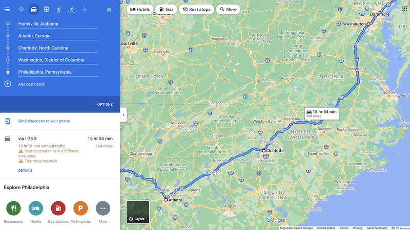 Cum să planificați o călătorie cu mai multe destinații în Google Maps