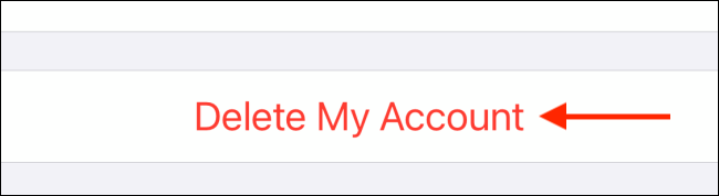 انقر فوق حذف حسابي لأخيرًا حذف حساب WhatsApp في تطبيق iPhone