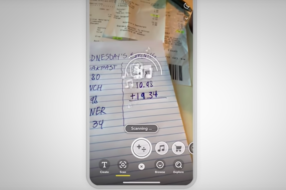 La nueva plataforma Scan AR de Snapchat puede resolver problemas matemáticos con su cámara