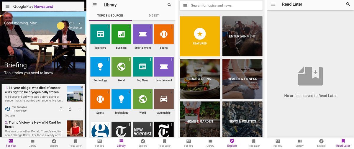 Ang Google Play Newsstand ay ang pinakabagong Google app upang makakuha ng isang pagbabago