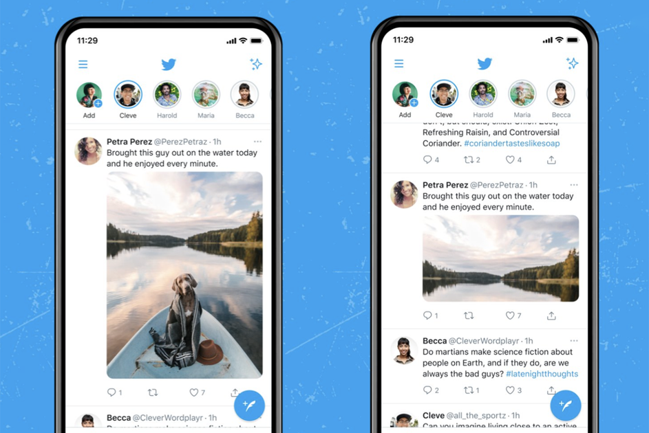 O Twitter lança visualizações de imagens em tamanho real para todos no celular