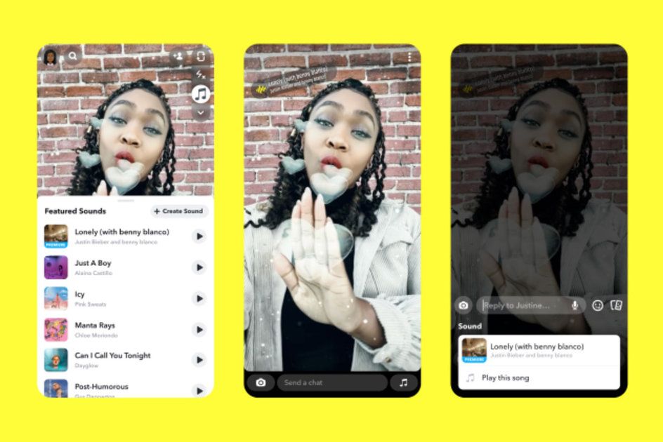 Snapchat ide po TikTok pridaním hudby do snaps