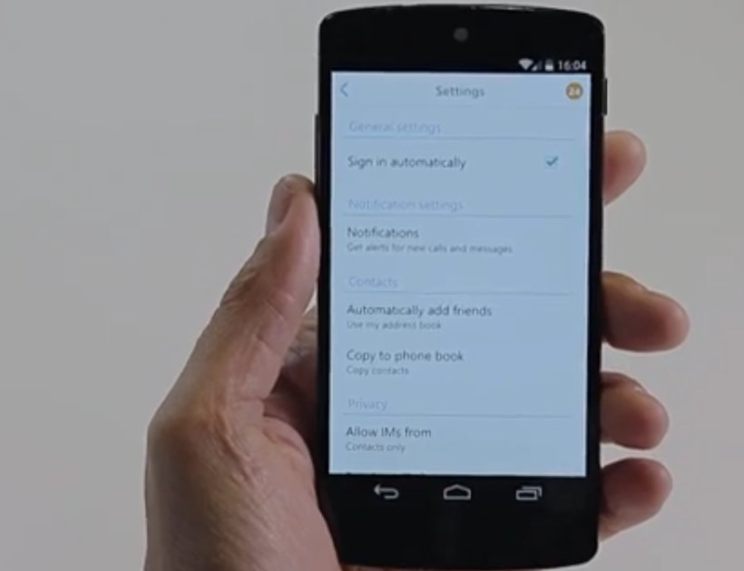 Skype untuk Android akan segera menarik kontak secara otomatis dari buku alamat ponsel Anda