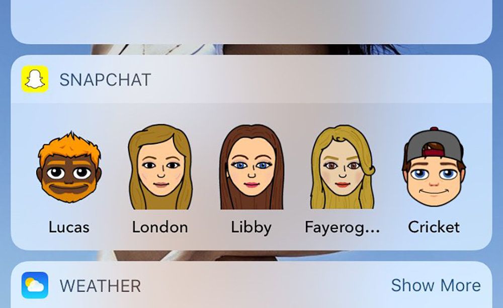 Widget Snapchat: como adicionar atalhos de bate-papo Bitmoji à sua tela inicial