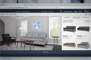 Amazoni uus Showroomi tööriist võimaldab virtuaalses ruumis mööblit segada ja sobitada