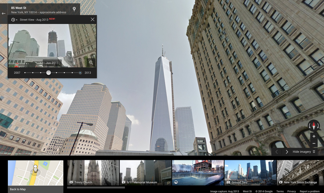 O Google Street View agora permite que você viaje até 7 anos de volta no tempo