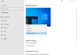 Aviat podreu tenir una presentació de diapositives d’imatges de Bing com a fons de pantalla de Windows