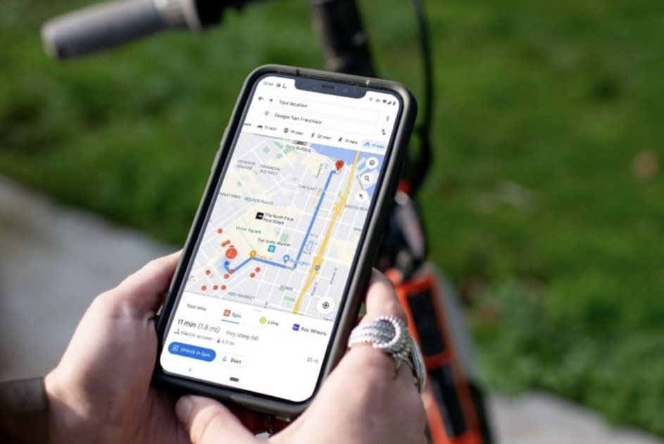 Google Haritalar'ı kullanarak yakındaki bir elektrikli scooter nasıl bulunur