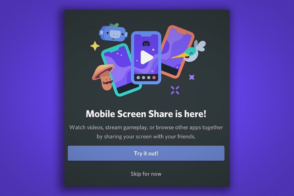Discord ahora te permite compartir la pantalla desde dispositivos iOS y Android