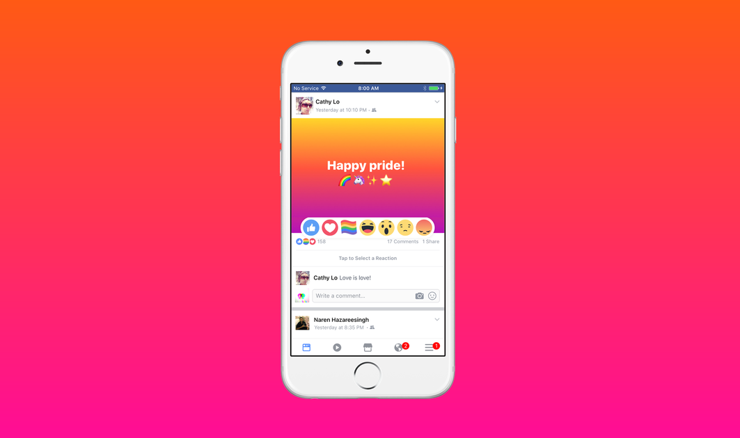 A Facebook Pride reakciója: Így szerezheti be a szivárványzászló 'tetszik' gombját