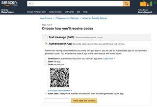 jak povolit dvoustupňové ověření na obrázku Amazon 2