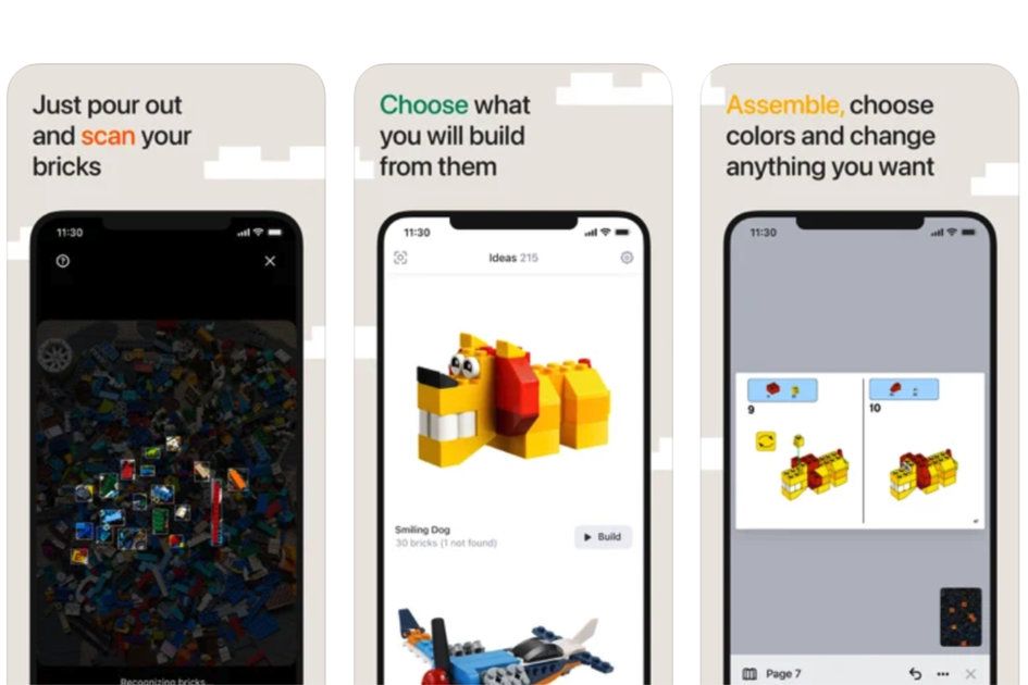 Denne appen kan skanne en haug med Lego -klosser og fortelle deg hva du skal bygge