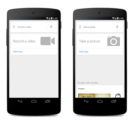 A Pesquisa Google para Android agora permite que você tire uma foto ou grave um vídeo com o comando de voz 'OK Google'