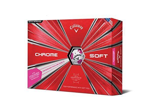 Golfové míčky Callaway 2018 Chrome Soft, Truvis Pink